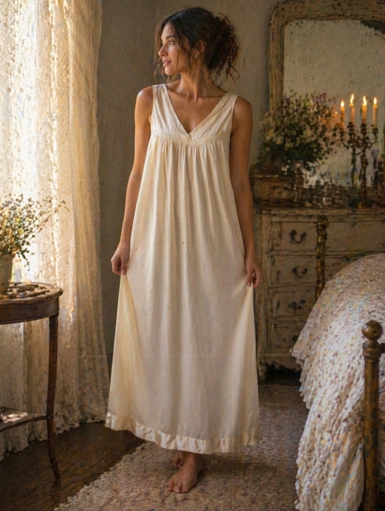 Vanity Fair Other - Vintage Vanity Fair Cream Slip Dress Nightgown Loungewear Romantic Feminine S